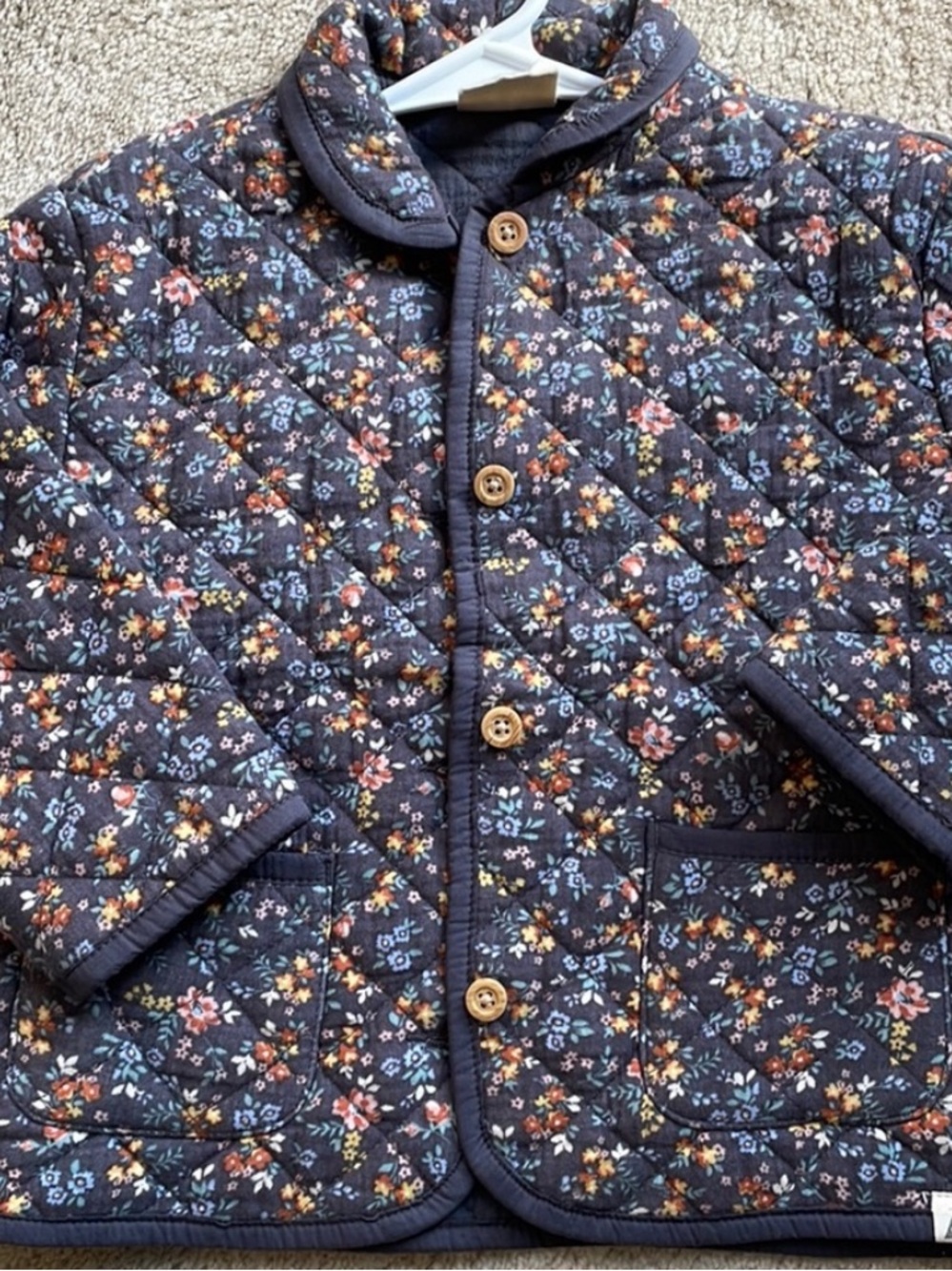 Easy Peasy Quilted Jacket charcoal 2T